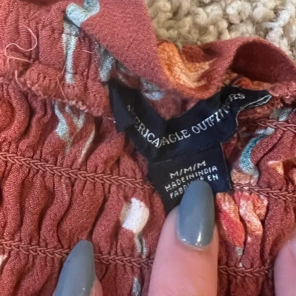 american eagle floral strapless romper - Picture 4 of 4